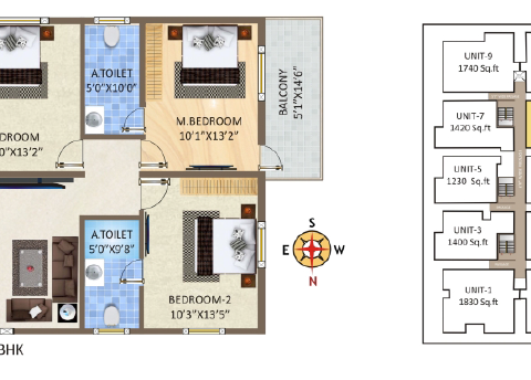 Buy 2 BHK 1136 sqft Apartment / Flat in Sai Ashirwad Natures Nest, MS ...