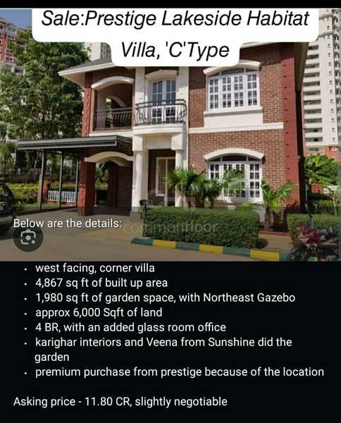 4+BHK Villa for Sale